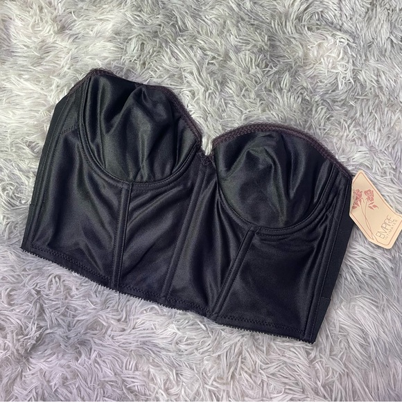Vintage Other - Empire Black Corset Bra Top Size 38B